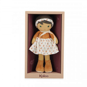 Текстильная кукла Kaloo "Eloise", в орнажевом платье, серия "Tendresse de Kaloo", 25 см